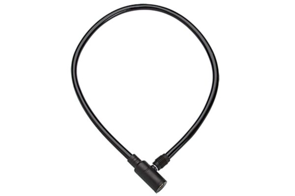 Svart säkerhetslås för cyklar och utrustning