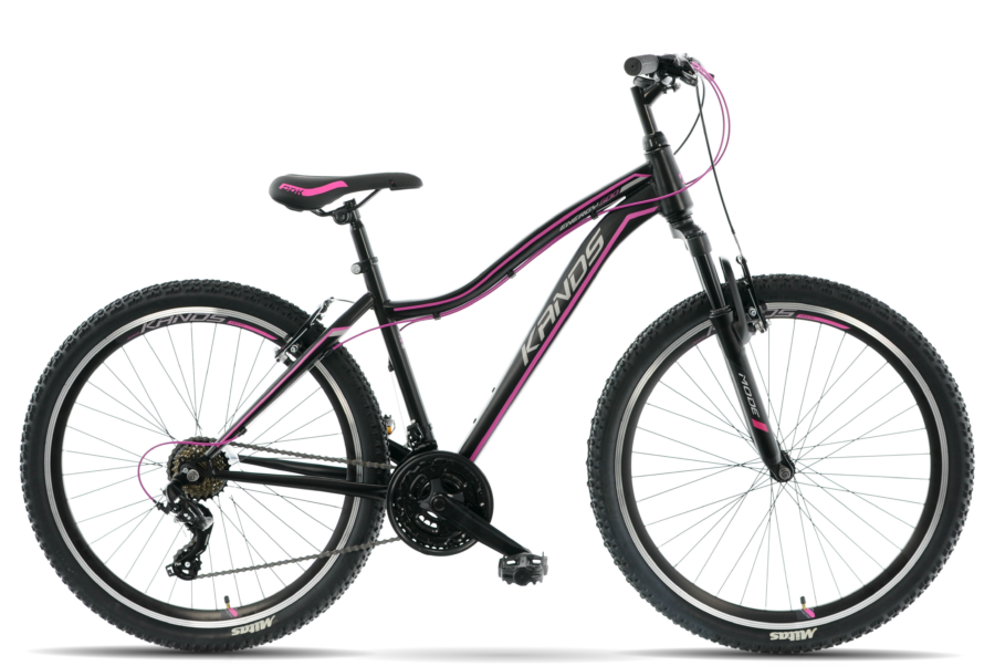 Women’s Mountain Bike Kands Energy 500 27.5”, 21 speeds, Black/Pink 19" - 168-185 cm