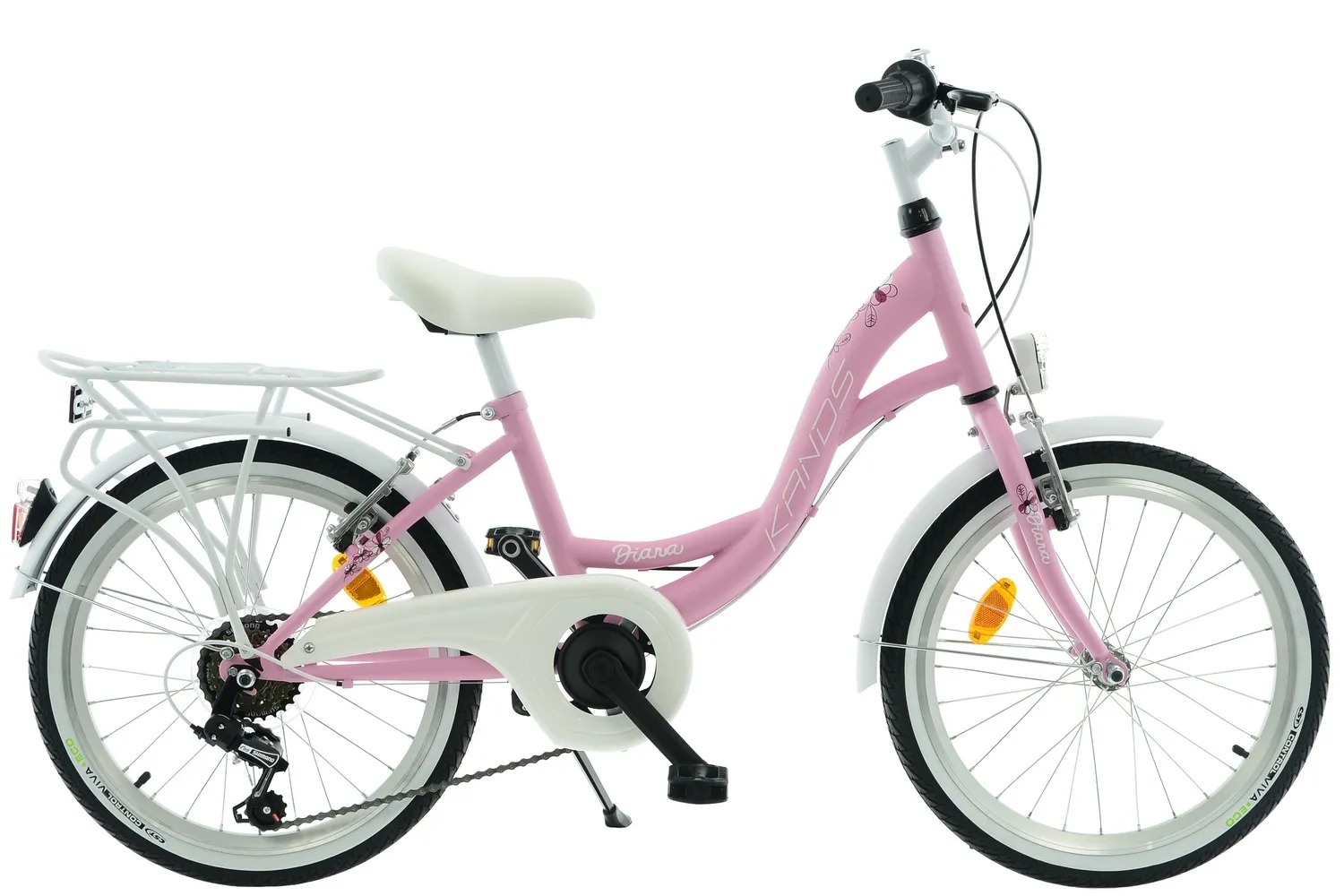 kids’ bike kands diana 20”, 100 140 cm, 6 speeds, pink