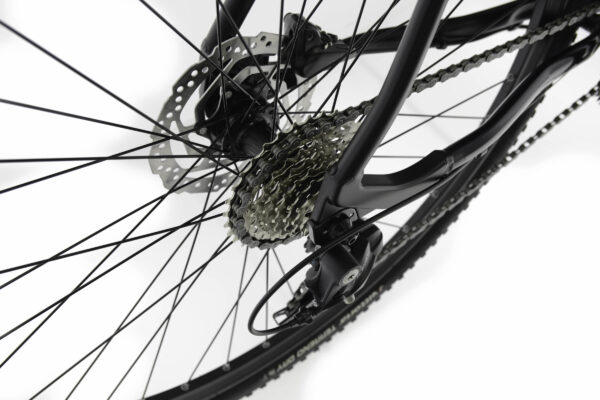 Cykelbakväxel och kedja i närbild