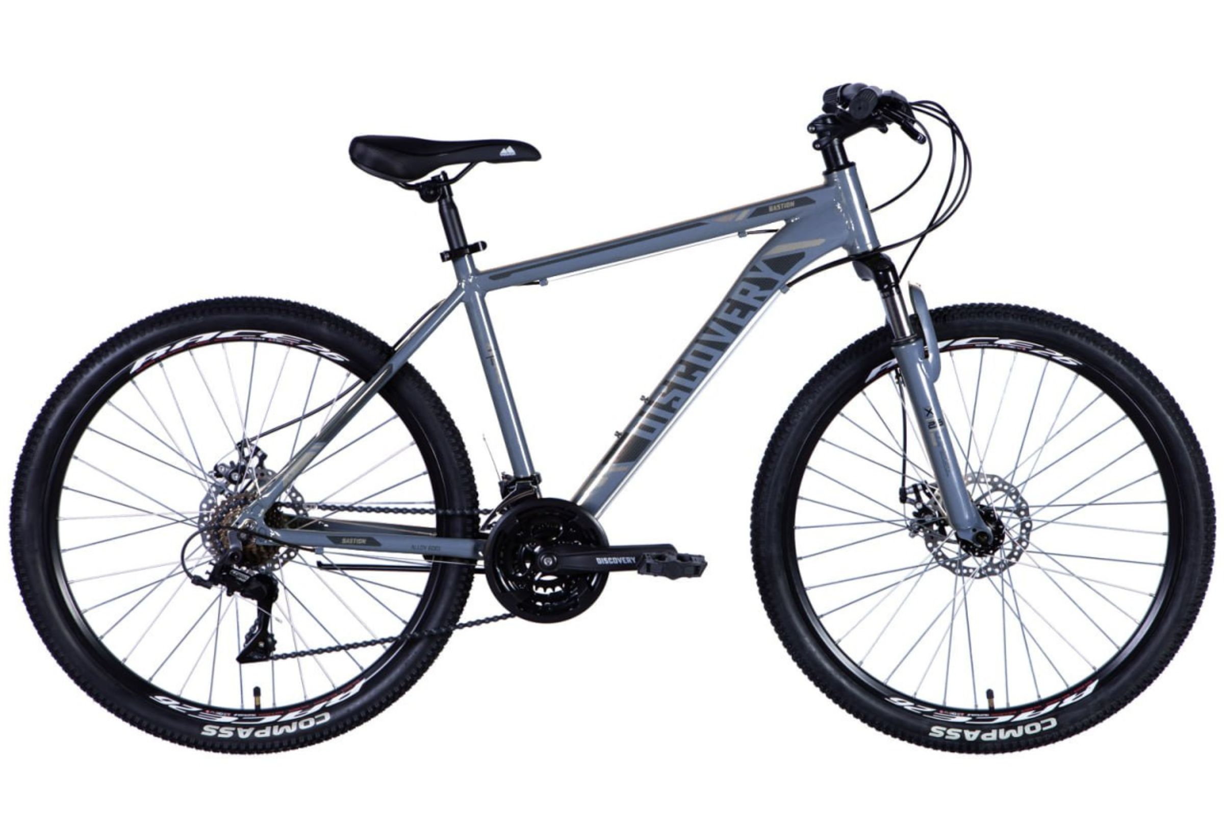 Bastion Disc Mountain Bike 26”, Aluminium, 155-180 cm, 21 speeds, Grey
