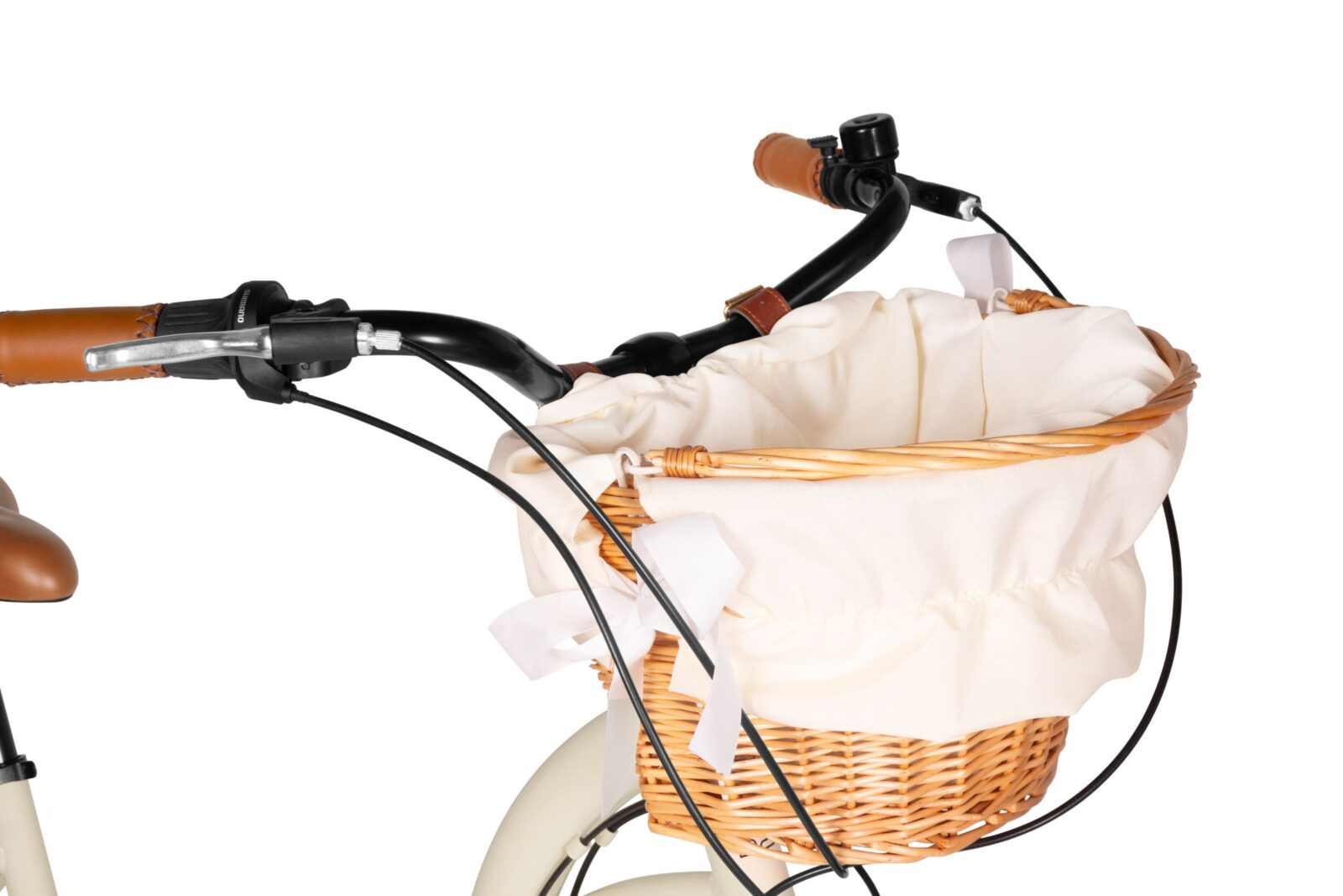 Cykelkorg med tyginsats och handtag