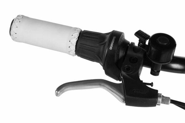 Cykelstyre med broms och växel, Shimano komponent.