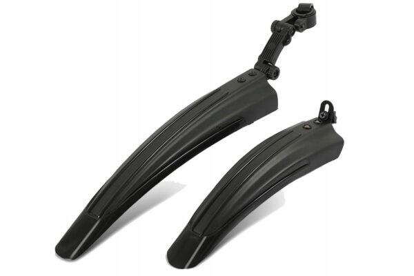 Svarta cykelskärmar för fram- och bakhjul