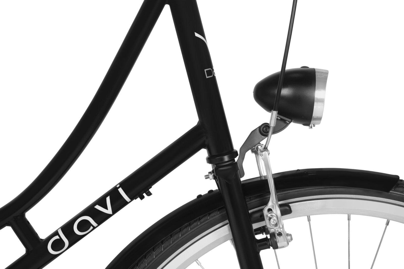 women's bike davi alma 28", 160 185 cm, 1 speed, black/pink