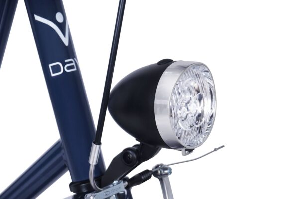Close-up of a bicycle front light