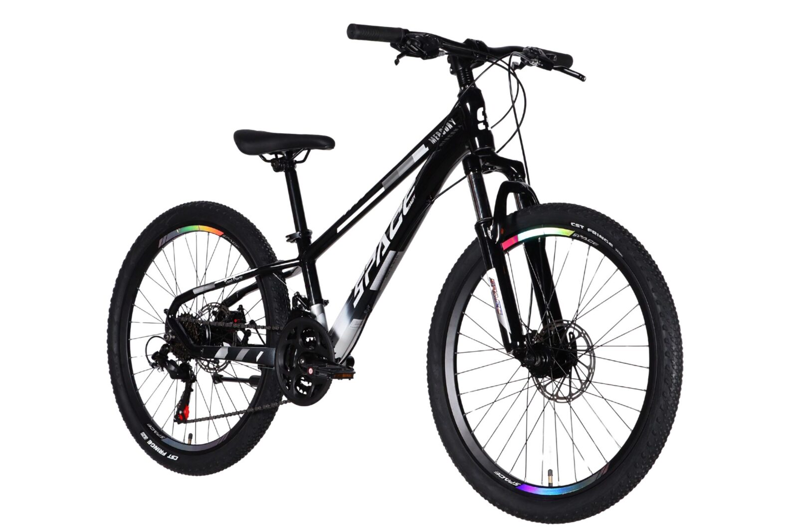 children's bike mercury aluminium 24", 130 160 cm, 21 speeds, black