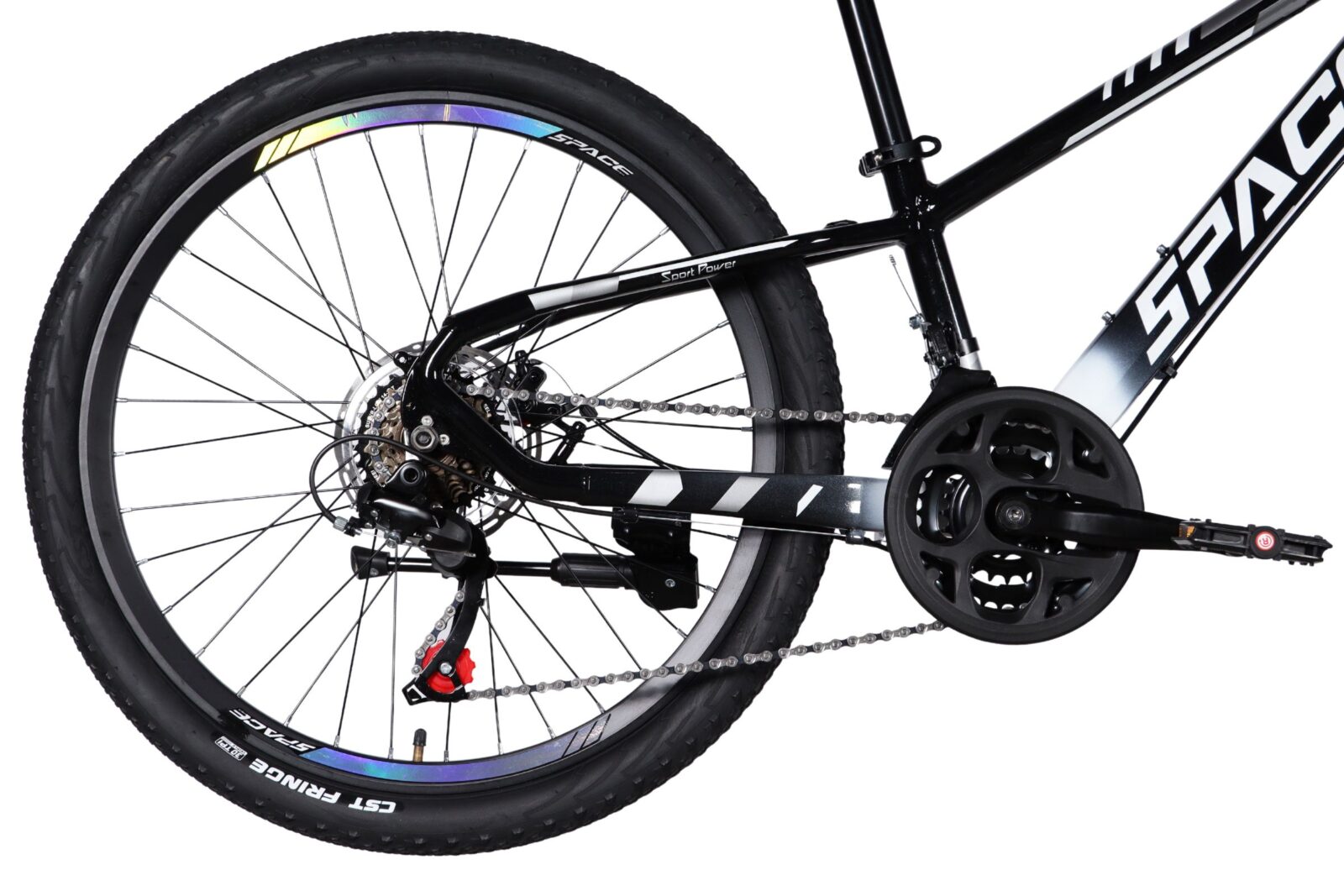 children's bike mercury aluminium 24", 130 160 cm, 21 speeds, black