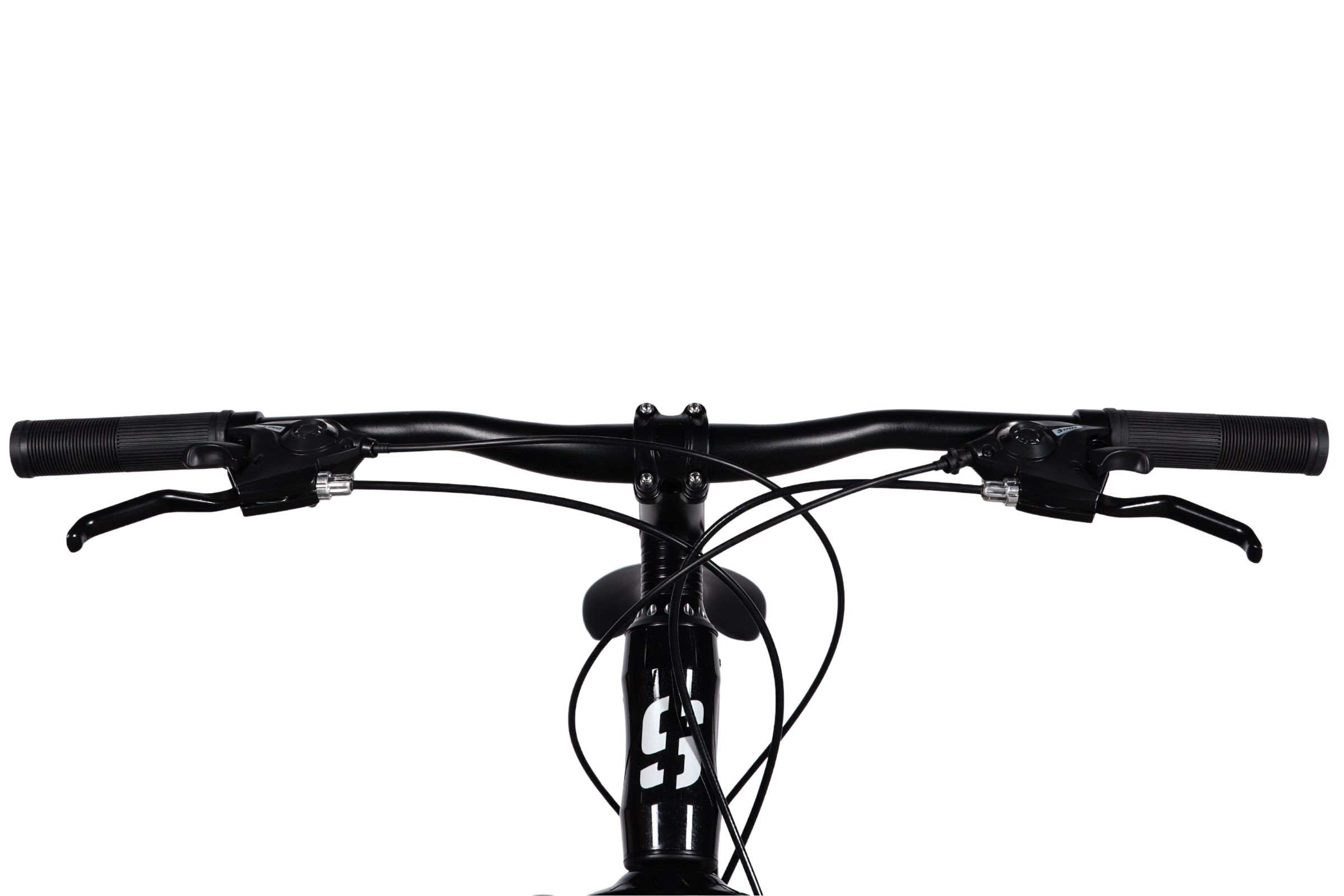 Close-up of a bicycle handlebar and controls.